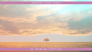 Premium Grungy Lens Light Leaks 60 Pack Available in 4k, HD, 30 & 60fps