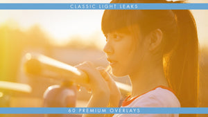 60 Premium Classic Light Leak Overlays