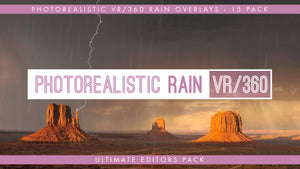 VR360° Photorealistic Rain Overlays